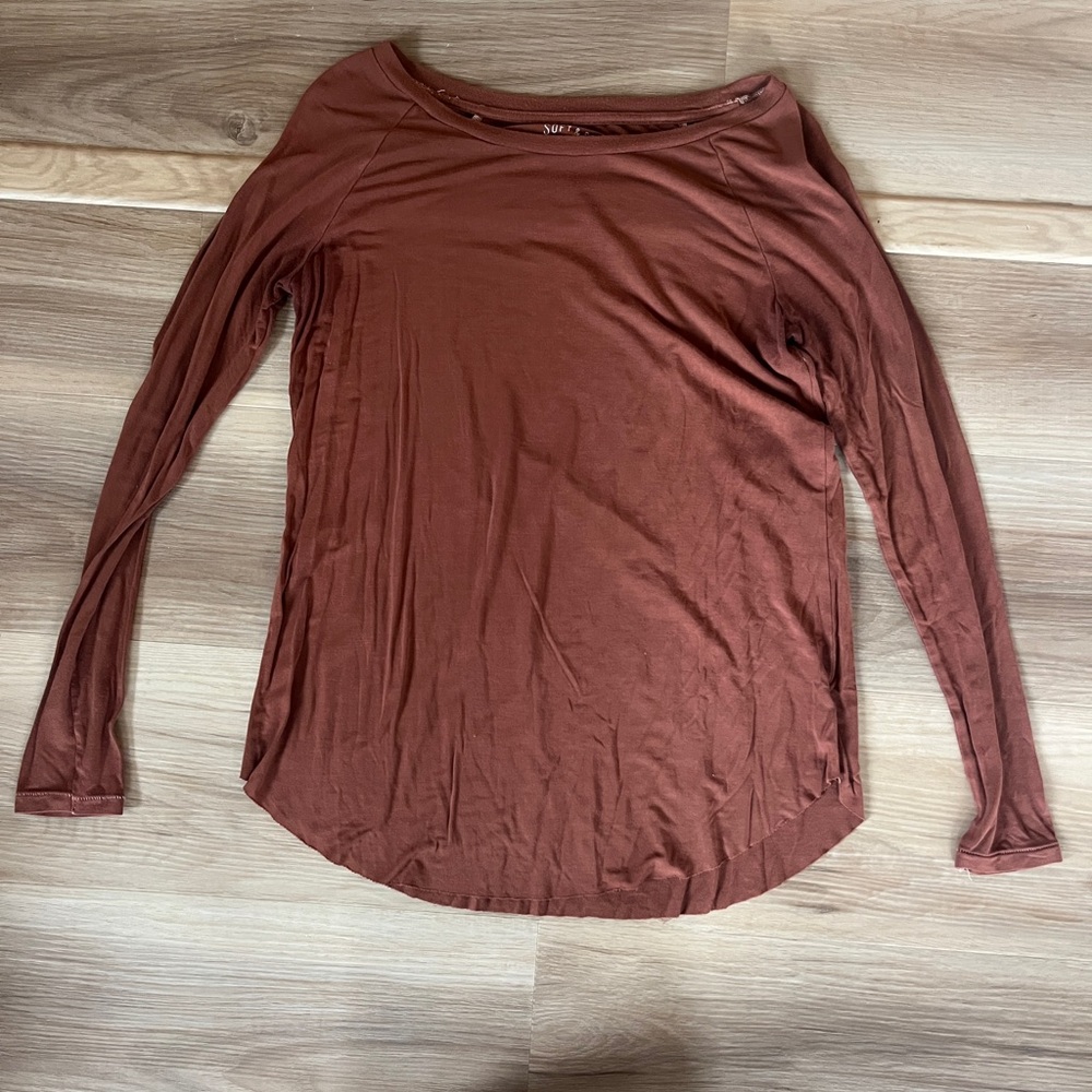 Brown American eagle shirt